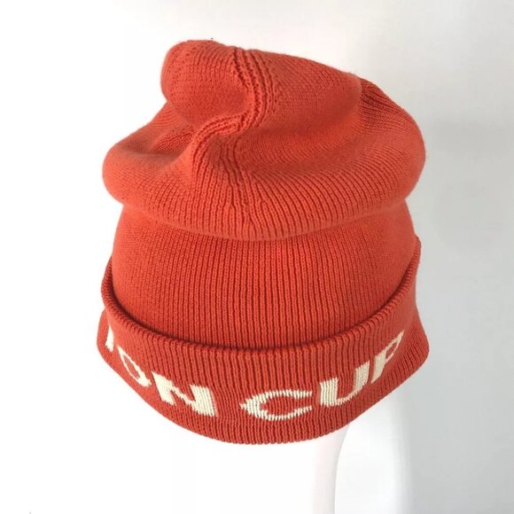 Auth LOUIS VUITTON LVCUP Louis Vuitton Cup beanie knit cap Knit hat Red/White - Picture 11 of 14